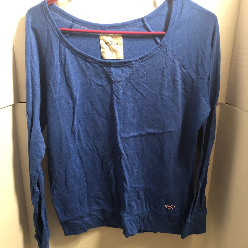 Blue long sleeve top